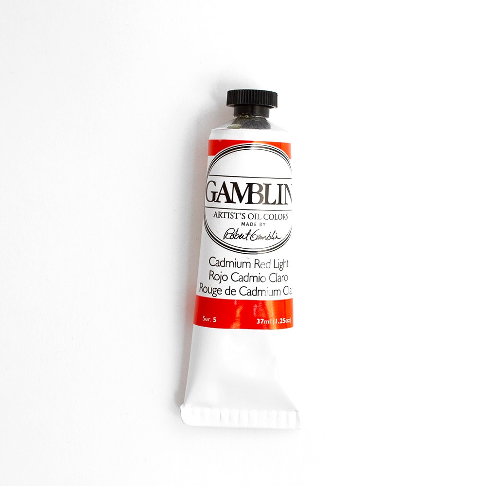 Gamblin, Oil, Art & School, Artist Grade, Paint, 37ml, 45670, Cadmium Red Light